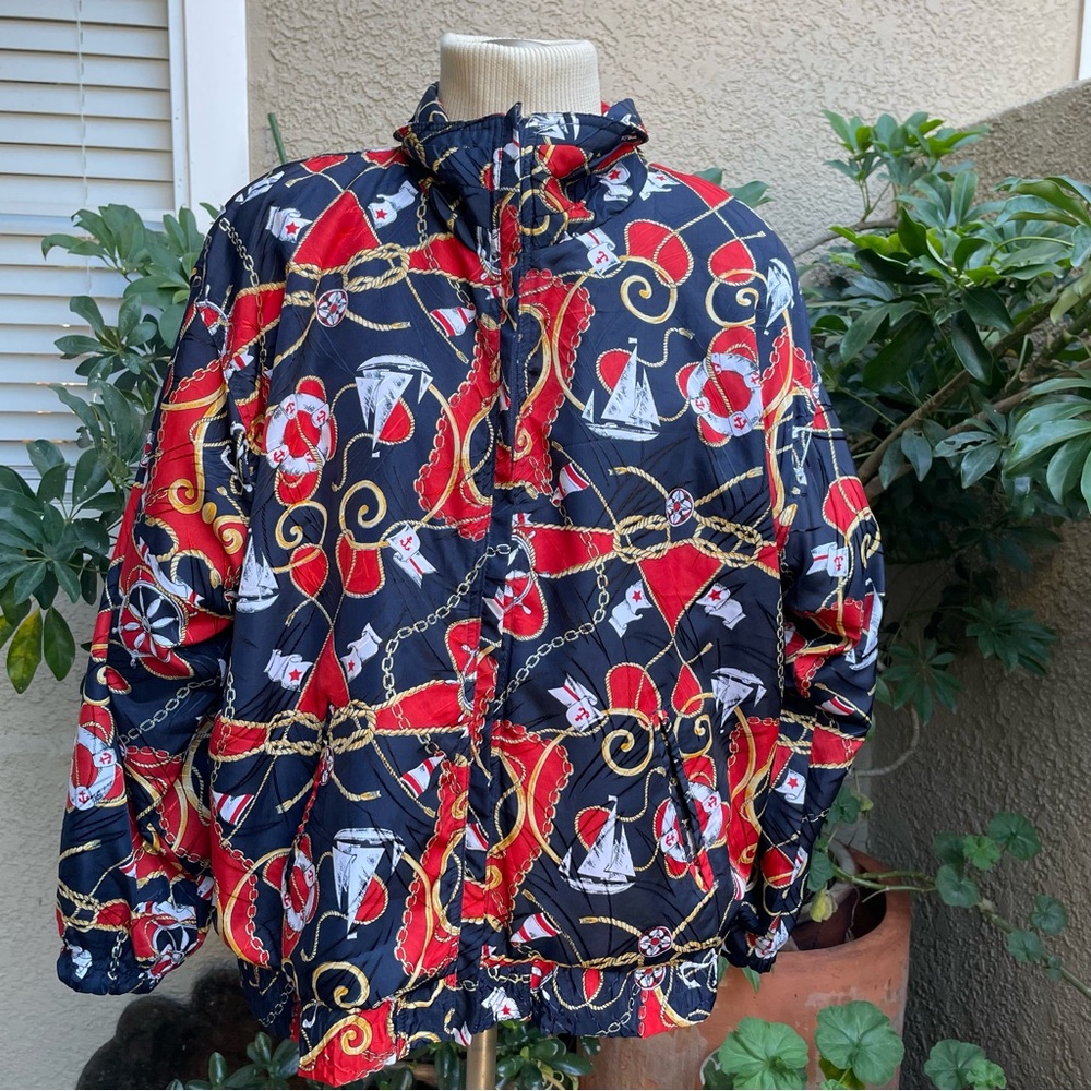 Vintage 80’s bright multicolored oversized jacket